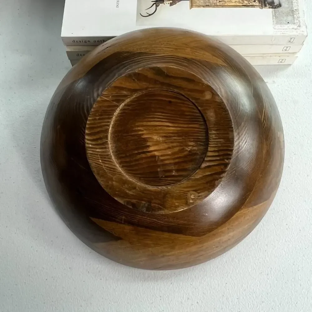 Hand Carved Salad Bowl 10